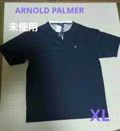 新品 アーノルドパーマー トップス 半袖 重ね着風 Tシャツ XL ブラック