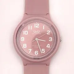 Q&Q ソーラー 腕時計 ピンク 10BAR ウレタンベルト CITIZEN