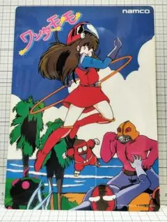 当時物 ワンダーモモ 1987 ナムコ B5 下敷き 未使用 namco