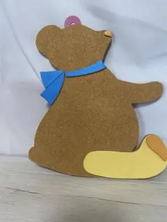 クマ型　コルクウェルカムボード