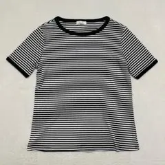 INOLVE イノルブ◇リブTシャツ ストライプ カットソー 半袖 トップス F