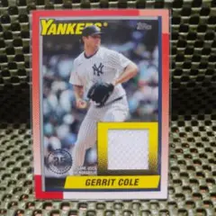 Gerrit Cole Yankees ゲーム使用カード