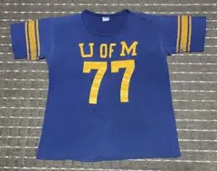 雰囲気抜群 70s バータグ champion フットボールT football