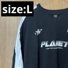 【L】ゲーム ロゴ 風 Tシャツ 古着 ヴィンテージ シンプル 韓国古着 風