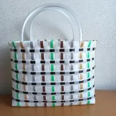 チェック柄プラカゴ