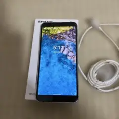 SHARP Androidスマートフォン 本体 充電ケーブル付きNR.