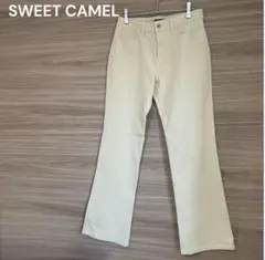 SWEET CAMEL 【L】ベージュ フレアパンツカジュアル