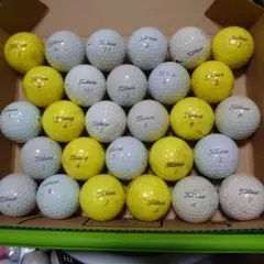 Titleist V1X白黄ロストボール28球★送料込み