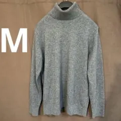 ユニクロ　カシミヤタートルネックセーター 03グレー M