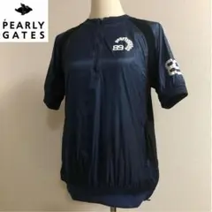 パーリーゲイツ ハーフジップ ナイロン ウェア ネイビー サイズ1