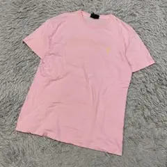 ポロバイラルフローレン　黄色ポニー刺繍ロゴTシャツ ピンクRalphLauren