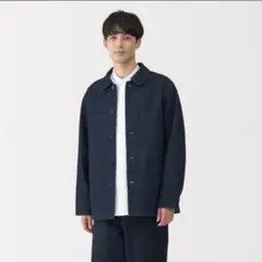 【未使用品（サイズ:L）】無印良品　デニムカバーオール