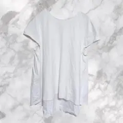 TOMORROWLAND【S】Tシャツ ホワイト Vネック ノースリーブ　無地