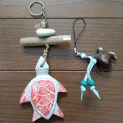 ホヌ型ストラップ&キーホルダー