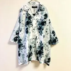 unrelaxing フラワープリント オーバーサイズ半袖シャツ 新品タグ付き