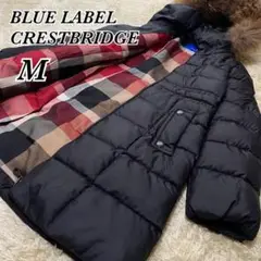 BLUE LABEL CRESTBRIDGE ダウンコート ラクーンファー