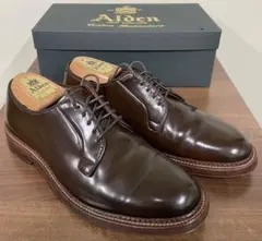 【希少サイズ】Alden オールデン　911 911 Medallion Perf Tip Bal Oxford (Burnished Tan Calf) – The