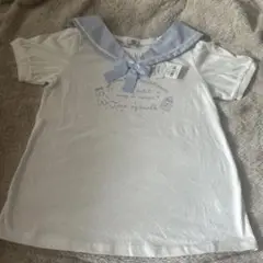 【タグ付き未使用】any FAM セーラーカラー　半袖シャツ 150