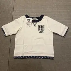 【新品タグ付】DOUBLE.B ホワイト Tシャツ 100cm