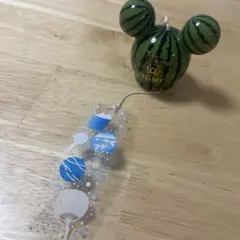 ディズニー ミッキーマウス　スイカ型風鈴