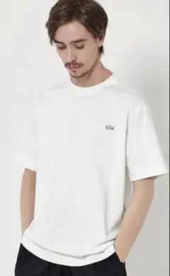 LACOSTE ラコステ　ホワイト クルーネック Tシャツ