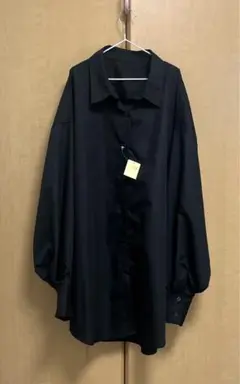 今月中お値下げ＊長袖 ブラウス ブラック シャツ 黒 フリーサイズ＊