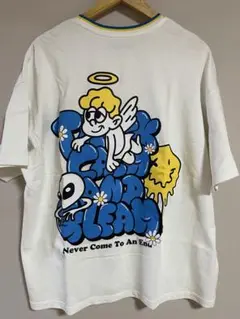 カラフル天使デザインTシャツ M