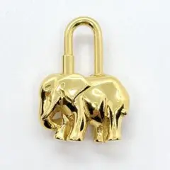 限定品 HERMES エルメス カデナ エレファント ゾウ チャーム ゴールド