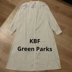 【新品】KBF Green Parks シャツワンピース ミント