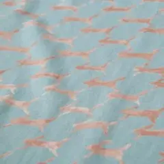 ミナペルホネン　ランランラン　ハギレ　ライトブルー