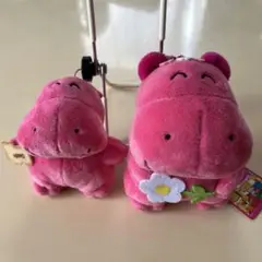 たべっ子どうぶつ　かば　フラワーマスコット　キーホルダー