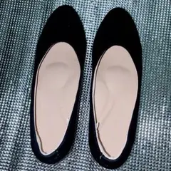 無印良品 疲れにくい撥水パンプス ブラック23センチ(実質22.5cm)