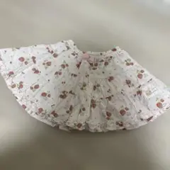 いちご柄 コットン スカート
