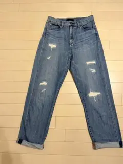 UNIQLO ダメージ加工デニムパンツ 24サイズ
