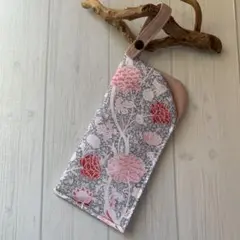 ハンドメイド　吊るせるメガネケース