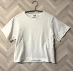【AZUL BY MOUSSY】アズールバイマウジー　ラインストーンTEE