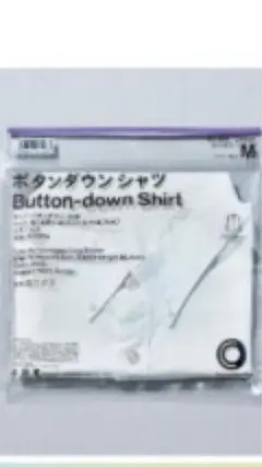 ファミリーマート　ボタンダウンシャツ M ホワイト