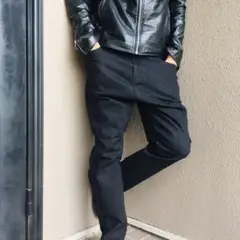 タグ付き新品　未使用　3サイズ　ストレッチツイル　サルエルパンツ ブラック