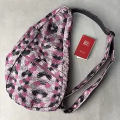 未使用級✨HEALTHY BACK BAG スリングバッグ 総柄 ピンク