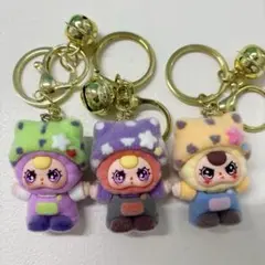 BABYTHREEキャラクターキーホルダー ぬいぐるみ風