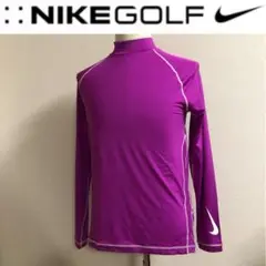 ナイキゴルフ DRI-FIT モックネック パープル XXLサイズ