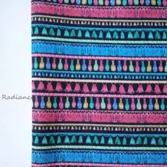 231.マイケルミラー タッセル USAコットン シーチング はぎれ布生地 黒