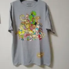 ニコロデオン キャラクター Tシャツ グレー　XL