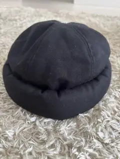 ロールキャップ フイッシャーマンキャップ　ブラック