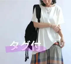 antiqua タグ付☆アシメフレンチトップス