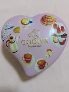 GODIVA ハート型スイーツボックス 空き缶