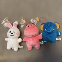 たべっ子どうぶつ　ぬいぐるみマスコット　3種類