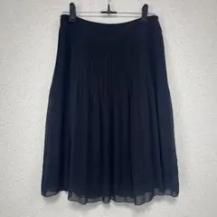 Reflect ネイビー 膝丈プリーツスカート 7号(Sサイズ)セレモニー