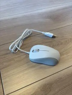 ELCOM ホワイト 有線マウス