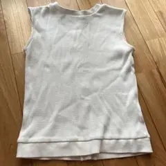 2wayワッフルノースリーブトップス